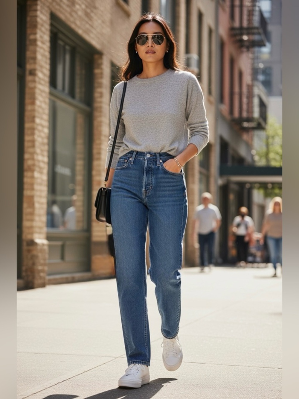 Levi’s Ribcage Straight Classic High-Rise Straight Leg Jeans